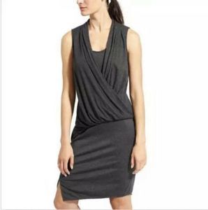 ATHLETA Gray Duet Dress Casual Athletic Sleeveless